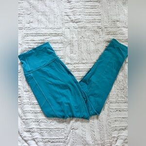 Victoria Secret Sport Women’s Blue Leggings With Pockets Size L